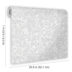Aroa White Scroll Textured Wallpaper 13 Aroa White Scroll Textured Wallpaper -Trade Point Sale aroa white scroll textured wallpaper5059340487618 02t