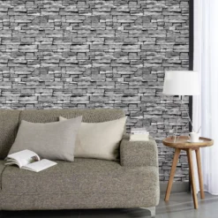Arrou Grey Stone Effect Smooth Wallpaper -Trade Point Sale arrou grey stone effect smooth wallpaper3663602559689 02i bq