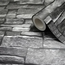 Arrou Slate Stone Effect Smooth Wallpaper -Trade Point Sale arrou slate stone effect smooth wallpaper3663602559696 36c