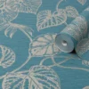 Boutique Betel Teal Metallic Effect Textured Wallpaper -Trade Point Sale boutique betel teal metallic effect textured wallpaper5011583413939 01c BQ