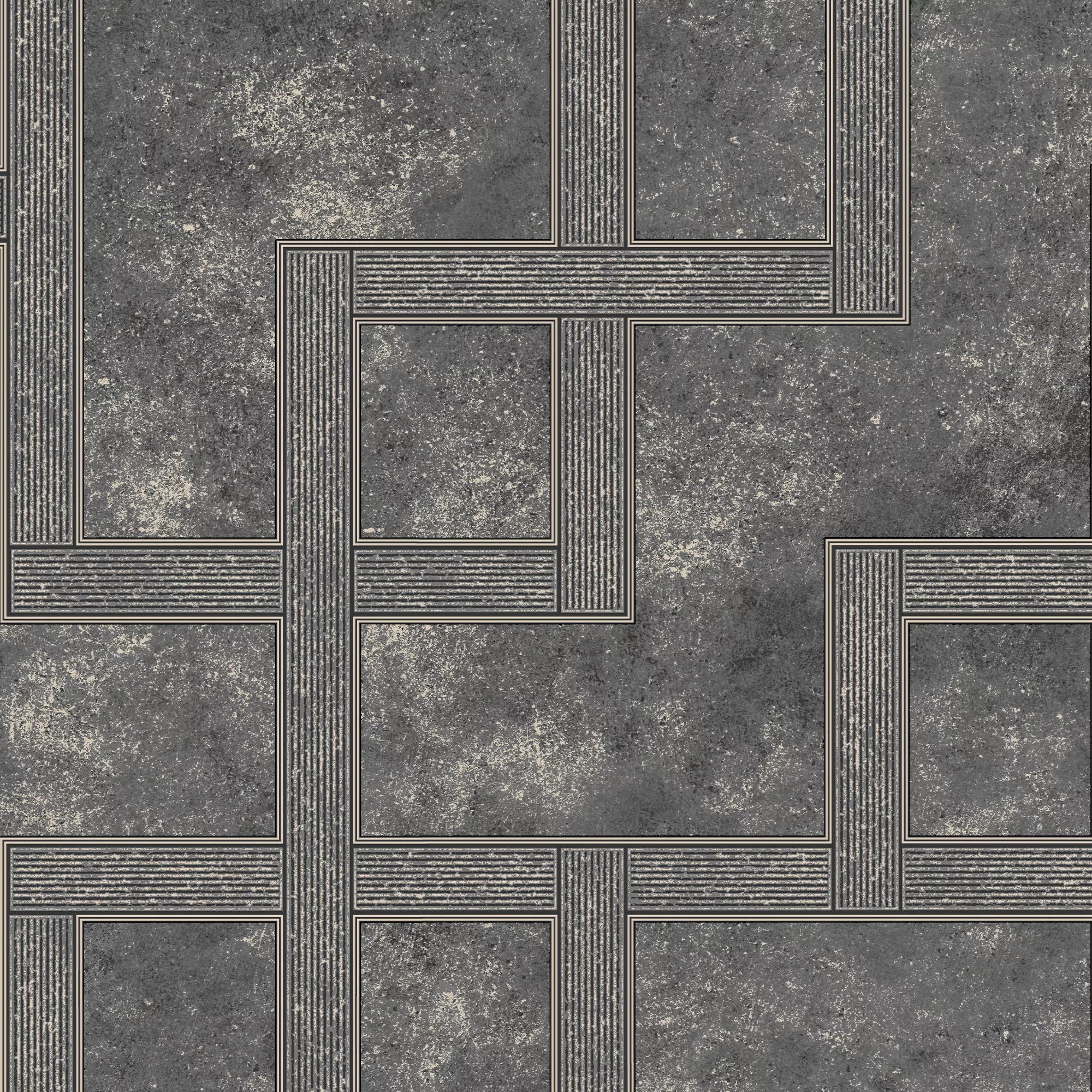 Boutique Black Geometric Metallic Effect Textured Wallpaper 4 Boutique Black Geometric Metallic Effect Textured Wallpaper - Image 2