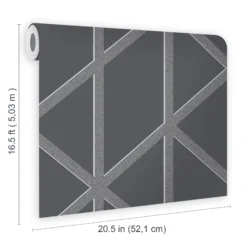 Boutique Black & Green Panel Geo Smooth Wallpaper -Trade Point Sale boutique black green panel geo smooth wallpaper5011583490626 02t bq