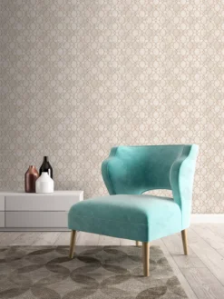 Boutique Carmona Taupe Geometric Metallic Effect Embossed Wallpaper -Trade Point Sale boutique carmona taupe geometric metallic effect embossed wallpaper5011583384581 01i BQ
