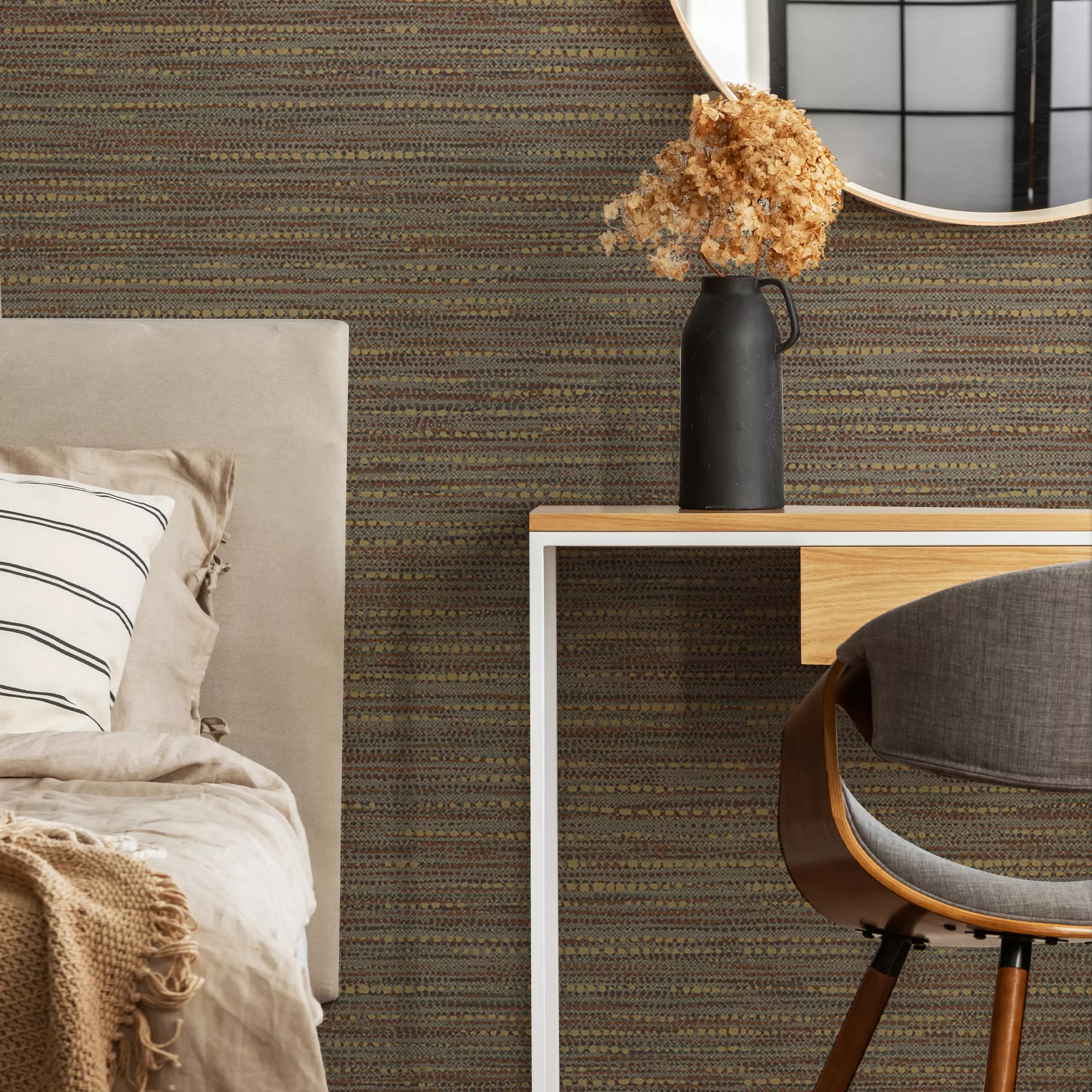 Boutique Chunky Horizontal Orange Textured Wallpaper 7 Boutique Chunky Horizontal Orange Textured Wallpaper - Image 5