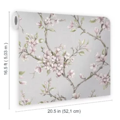 Boutique Eliza Blush Floral Smooth Wallpaper -Trade Point Sale boutique eliza blush floral smooth wallpaper5011583501469 02t bq