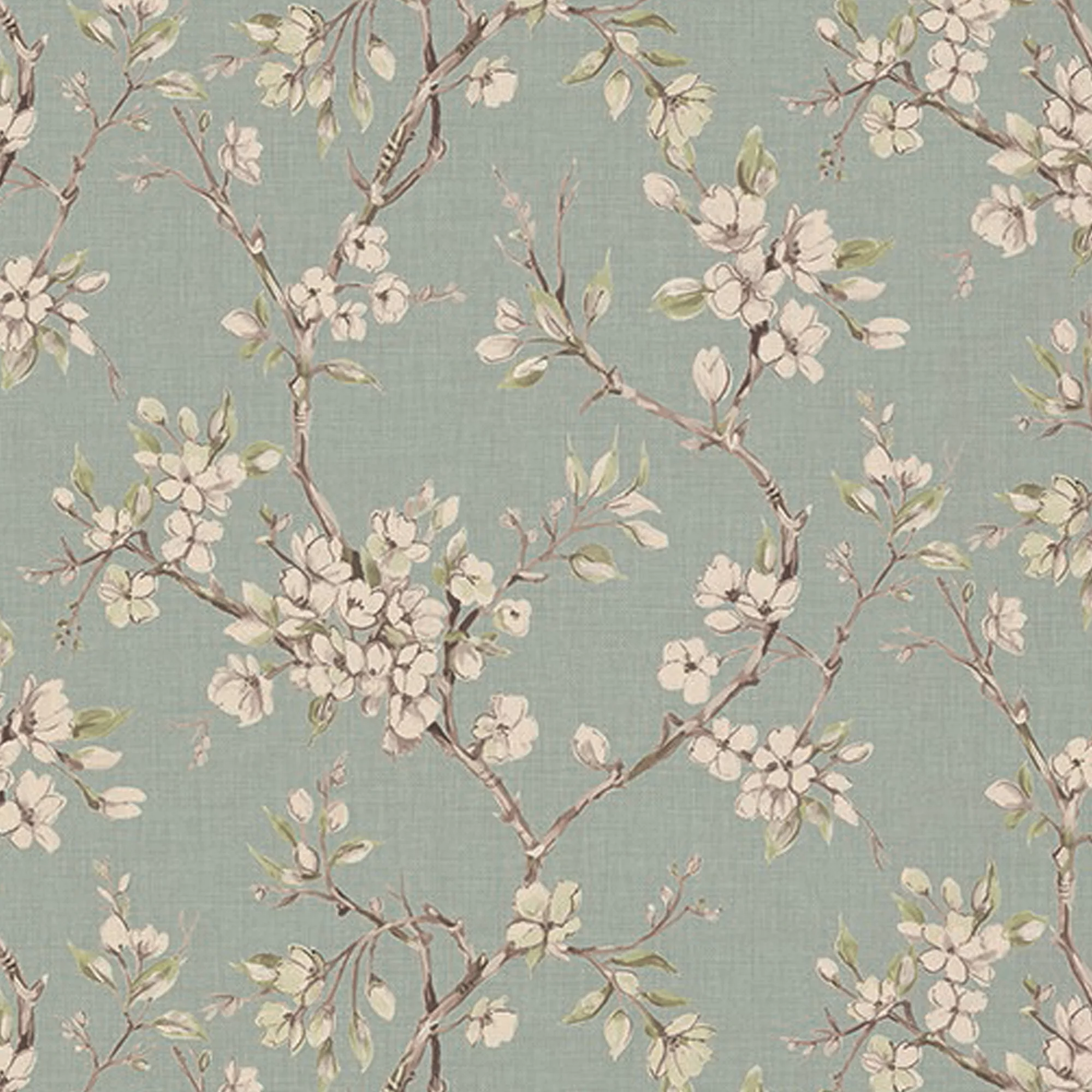 Boutique Eliza Duck Egg Floral Smooth Wallpaper 4 Boutique Eliza Duck Egg Floral Smooth Wallpaper - Image 2