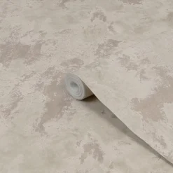 Boutique Grand Metallic Beige Metallic Effect Textured Wallpaper