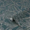 Boutique Green Leaf Metallic Effect Textured Wallpaper -Trade Point Sale boutique green leaf metallic effect textured wallpaper5011583495645 01c bq