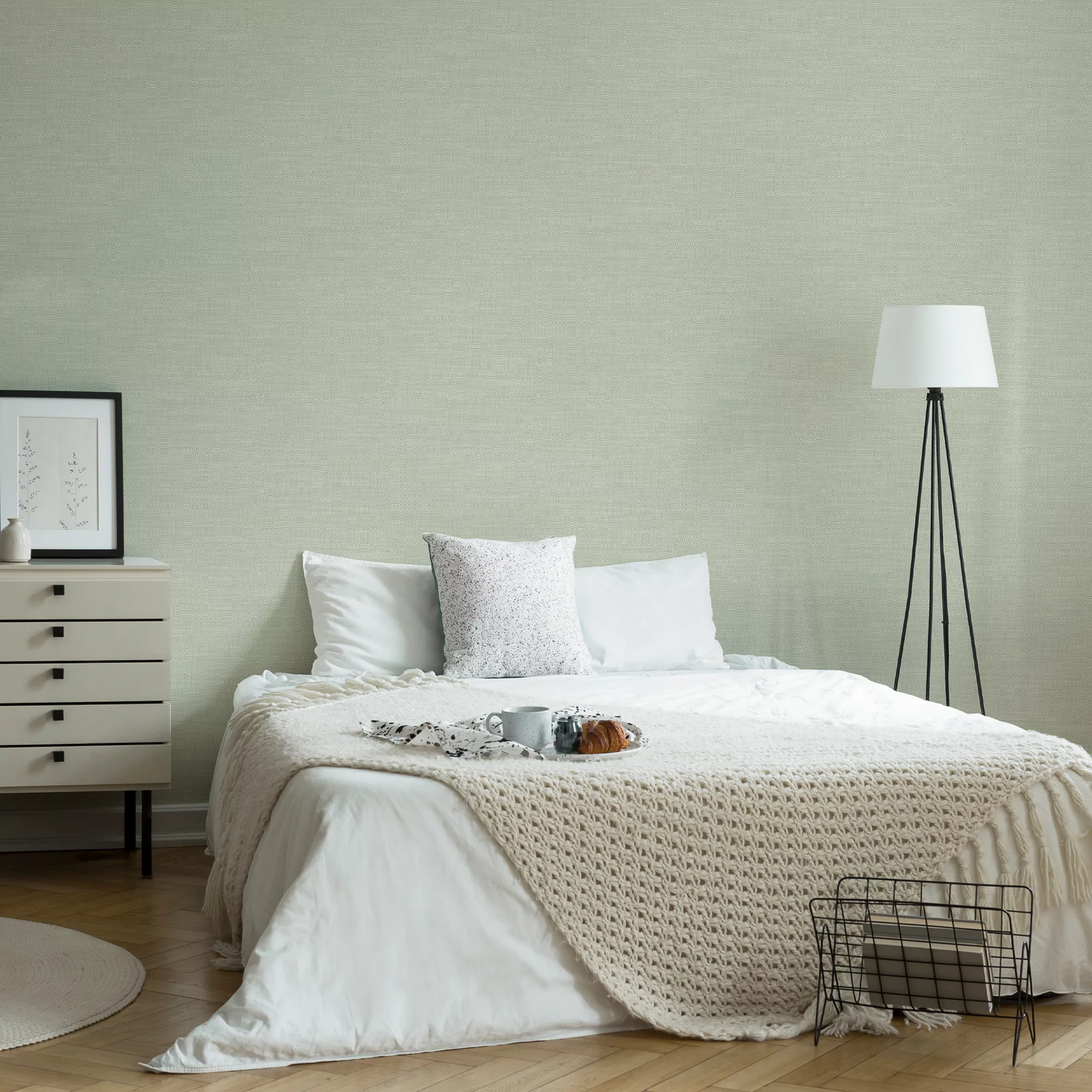 Boutique Green Metallic Effect Textured Wallpaper 7 Boutique Green Metallic Effect Textured Wallpaper - Image 5