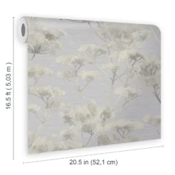 Boutique Grey Leaves Metallic Effect Textured Wallpaper -Trade Point Sale boutique grey leaves metallic effect textured wallpaper5011583514919 01t bq