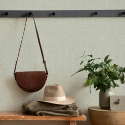 Boutique Linen Shimmer Green Shimmer Effect Textured Wallpaper -Trade Point Sale boutique linen shimmer green shimmer effect textured wallpaper5011583573305 20i bq