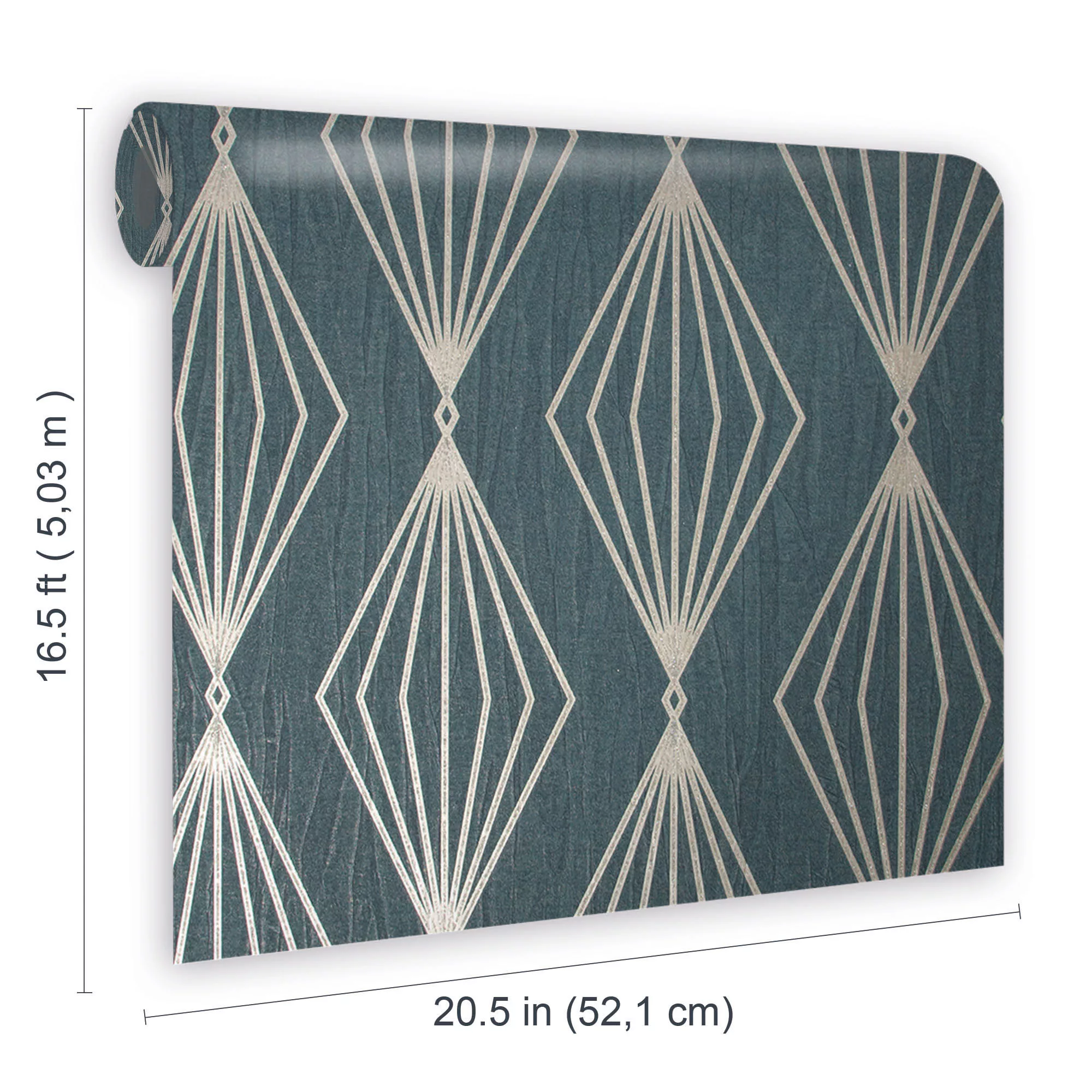 Boutique Marquise Emerald Geometric Gold Effect Textured Wallpaper 14 Boutique Marquise Emerald Geometric Gold Effect Textured Wallpaper - Image 12