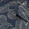 Boutique Royal Palm Sapphire Leaf Gold Effect Textured Wallpaper 2 Boutique Royal Palm Sapphire Leaf Gold Effect Textured Wallpaper -Trade Point Sale boutique royal palm sapphire leaf gold effect textured wallpaper5011583444971 36c bq