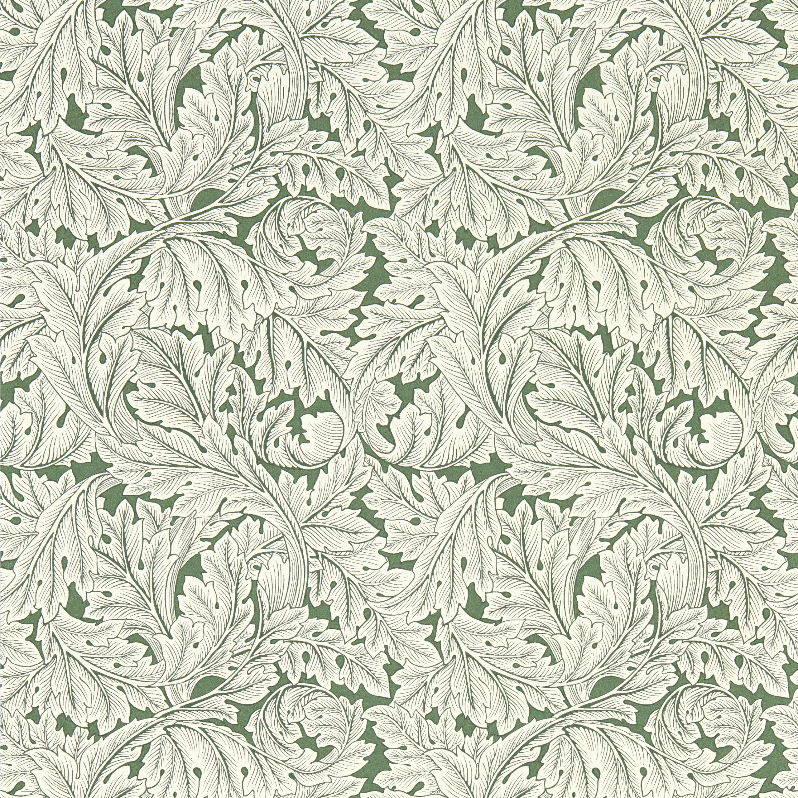 Clarke & Clarke Wedgwood Acanthus Green & White Smooth Wallpaper 4 Clarke & Clarke Wedgwood Acanthus Green & White Smooth Wallpaper - Image 2