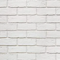 Colours Off White Brick Effect Blown Wallpaper