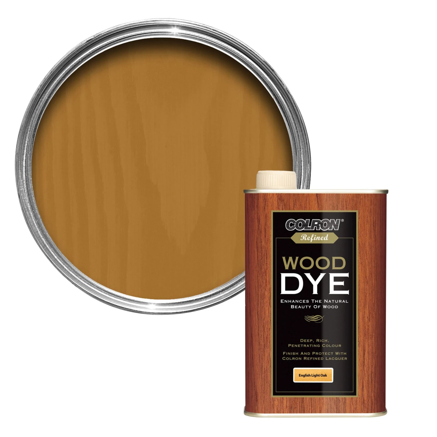 Colron Refined English Light Oak Wood Dye, 0.25L 3 Colron Refined English Light Oak Wood Dye, 0.25L