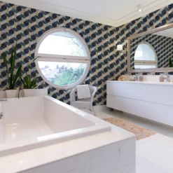 Contour Blue Geometric Metallic Effect Smooth Wallpaper 12 Contour Blue Geometric Metallic Effect Smooth Wallpaper -Trade Point Sale contour blue geometric metallic effect smooth wallpaper5011583515244 21i bq