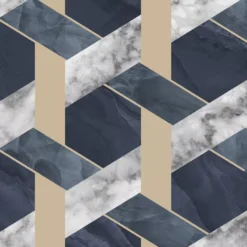 Contour Blue Geometric Metallic Effect Smooth Wallpaper 10 Contour Blue Geometric Metallic Effect Smooth Wallpaper -Trade Point Sale contour blue geometric metallic effect smooth wallpaper5011583515244 37c bq