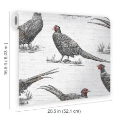 Contour Multicolour Pheasant Smooth Wallpaper -Trade Point Sale contour multicolour pheasant smooth wallpaper5011583513158 01t bq