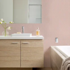 Contour Pink Tile Effect Smooth Wallpaper -Trade Point Sale contour pink tile effect smooth wallpaper5011583513097 01i bq