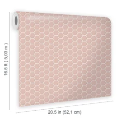 Contour Pink Tile Effect Smooth Wallpaper -Trade Point Sale contour pink tile effect smooth wallpaper5011583513097 01t bq