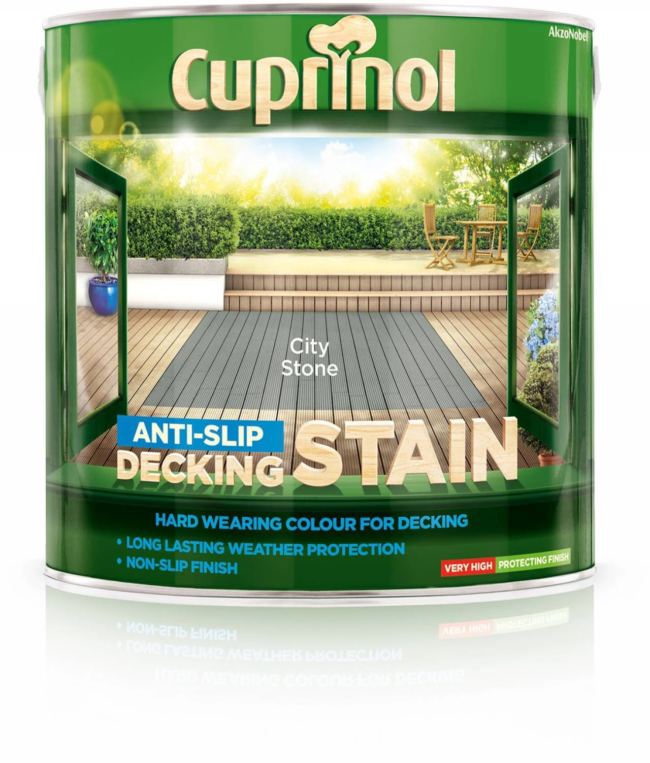 Cuprinol City Stone Matt Decking Wood Stain, 2.5L 3 Cuprinol City Stone Matt Decking Wood Stain, 2.5L