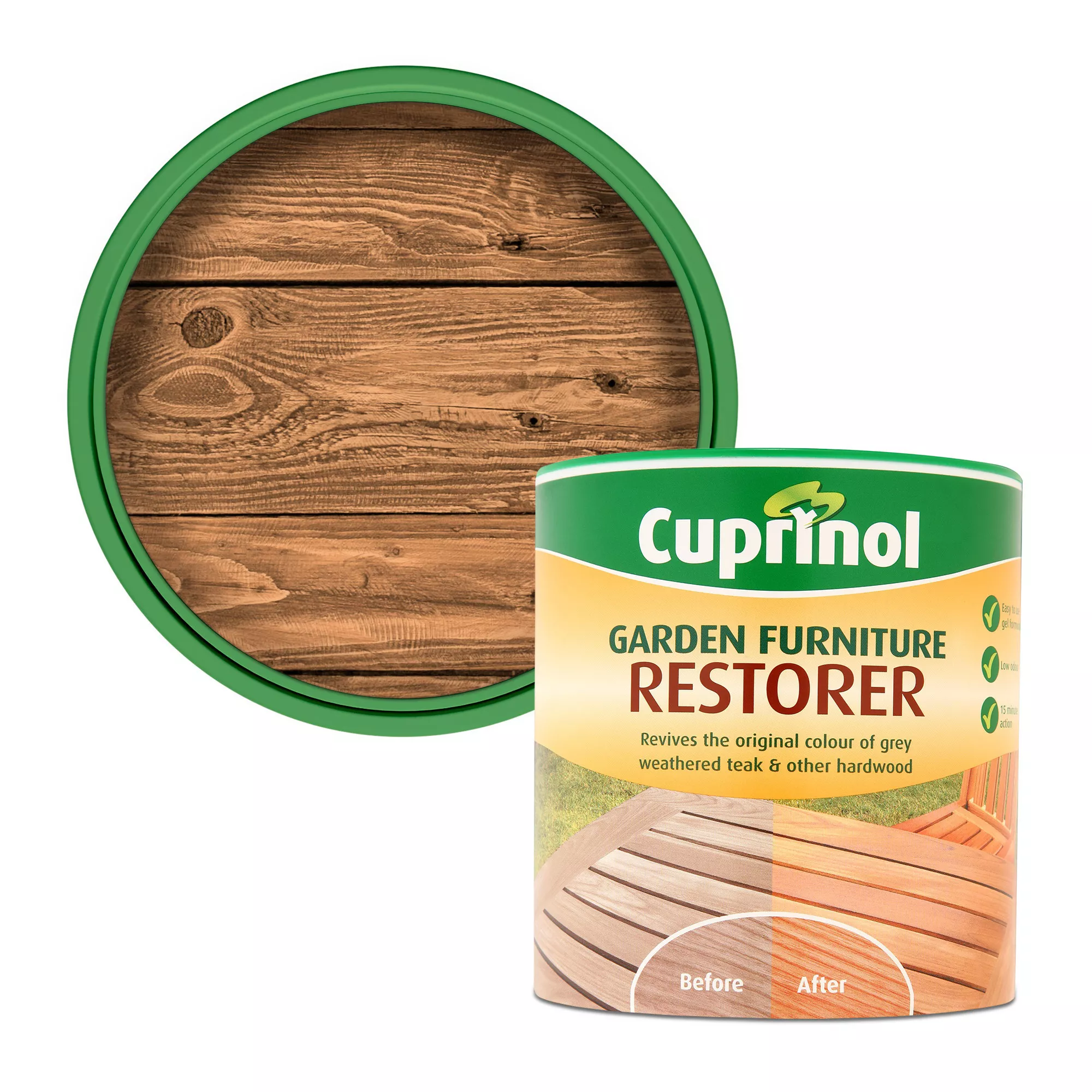Cuprinol Clear Decking & Furniture Restorer, 1L 2 Cuprinol Clear Decking & Furniture Restorer, 1L