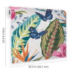 Envy Eden Multicolour Floral Smooth Wallpaper -Trade Point Sale envy eden multicolour floral smooth wallpaper5011583528114 02t