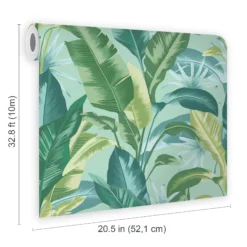 Envy Leaf It Out Midnight Tropical Smooth Wallpaper -Trade Point Sale envy leaf it out midnight tropical smooth wallpaper5011583528176 02t