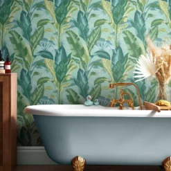 Envy Leaf It Out Midnight Tropical Smooth Wallpaper -Trade Point Sale envy leaf it out midnight tropical smooth wallpaper5011583528176 20i