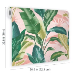 Envy Leaf It Out Sunrise Tropical Smooth Wallpaper -Trade Point Sale envy leaf it out sunrise tropical smooth wallpaper5011583531381 02t