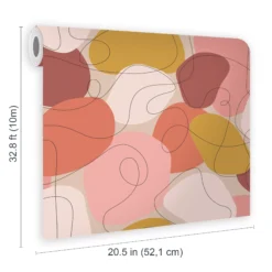 Envy Mood Peachy Abstract Smooth Wallpaper -Trade Point Sale envy mood peachy abstract smooth wallpaper5011583527995 02t