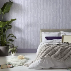 Envy Ups N Downs Lavender Geometric Smooth Wallpaper -Trade Point Sale envy ups n downs lavender geometric smooth wallpaper5011583531657 20i