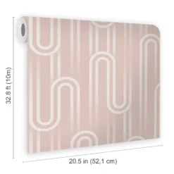 Envy Ups N Downs Peach Geometric Smooth Wallpaper -Trade Point Sale envy ups n downs peach geometric smooth wallpaper5011583528237 02t bq