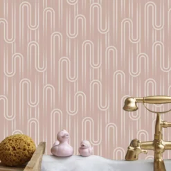 Envy Ups N Downs Peach Geometric Smooth Wallpaper -Trade Point Sale envy ups n downs peach geometric smooth wallpaper5011583528237 21i bq