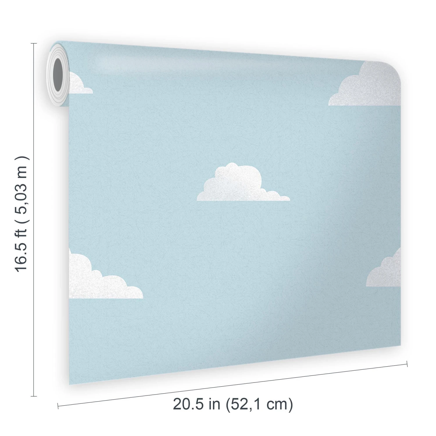 Fresco Blue Clouds Smooth Wallpaper 8 Fresco Blue Clouds Smooth Wallpaper - Image 6