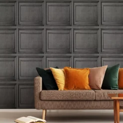 Fresco Grey Wood Panelling Smooth Wallpaper -Trade Point Sale fresco grey wood panelling smooth wallpaper5011583457452 02i bq