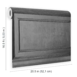 Fresco Grey Wood Panelling Smooth Wallpaper -Trade Point Sale fresco grey wood panelling smooth wallpaper5011583457452 02t bq