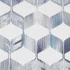 Fresco Maya Blue & Cream Geometric Smooth Wallpaper -Trade Point Sale fresco maya blue cream geometric smooth wallpaper5011583454260 02c BQ