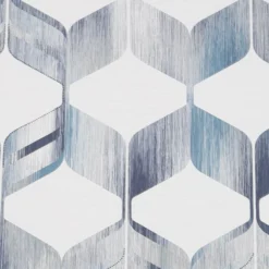Fresco Maya Blue & Cream Geometric Smooth Wallpaper -Trade Point Sale fresco maya blue cream geometric smooth wallpaper5011583454260 37c BQ