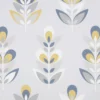 Fresco Retro Grey & Navy Floral Smooth Wallpaper -Trade Point Sale fresco retro grey navy floral smooth wallpaper5011583418422 02c BQ