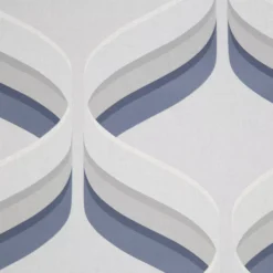 Fresco Retro Ogee Grey & Navy Smooth Wallpaper 10 Fresco Retro Ogee Grey & Navy Smooth Wallpaper -Trade Point Sale fresco retro ogee grey navy smooth wallpaper5011583406597 37c BQ