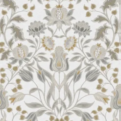 GoodHome Acuama Grey & Yellow Ornamental Metallic Effect Textured Wallpaper -Trade Point Sale goodhome acuama grey yellow ornamental metallic effect textured wallpaper5059340408446 02c