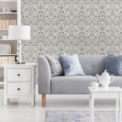 GoodHome Acuama Grey & Yellow Ornamental Metallic Effect Textured Wallpaper -Trade Point Sale goodhome acuama grey yellow ornamental metallic effect textured wallpaper5059340408446 21i