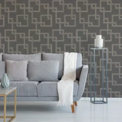 GoodHome Amfi Grey Geometric Metallic Effect Textured Wallpaper 12 GoodHome Amfi Grey Geometric Metallic Effect Textured Wallpaper -Trade Point Sale goodhome amfi grey geometric metallic effect textured wallpaper5059340408538 21i