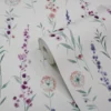 GoodHome Bifora Purple Floral Smooth Wallpaper -Trade Point Sale goodhome bifora purple floral smooth wallpaper3663602561354 01c