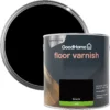 GoodHome Black Satin Floor Wood Varnish, 2.5L -Trade Point Sale goodhome black satin floor wood varnish 2 5l5059340487021 21c