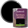 GoodHome Black Satin Multi-surface Furniture Wood Varnish, 750ml -Trade Point Sale goodhome black satin multi surface furniture wood varnish 750ml5059340486864 21c