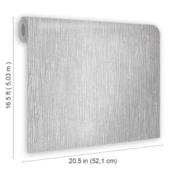 GoodHome Bloxholm Grey Striped Silver Effect Textured Wallpaper -Trade Point Sale goodhome bloxholm grey striped silver effect textured wallpaper5059340410579 02t