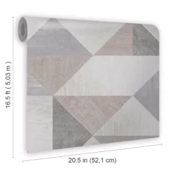 GoodHome Bretby Grey Geometric Metallic Effect Smooth Wallpaper -Trade Point Sale goodhome bretby grey geometric metallic effect smooth wallpaper5059340410494 02t bq